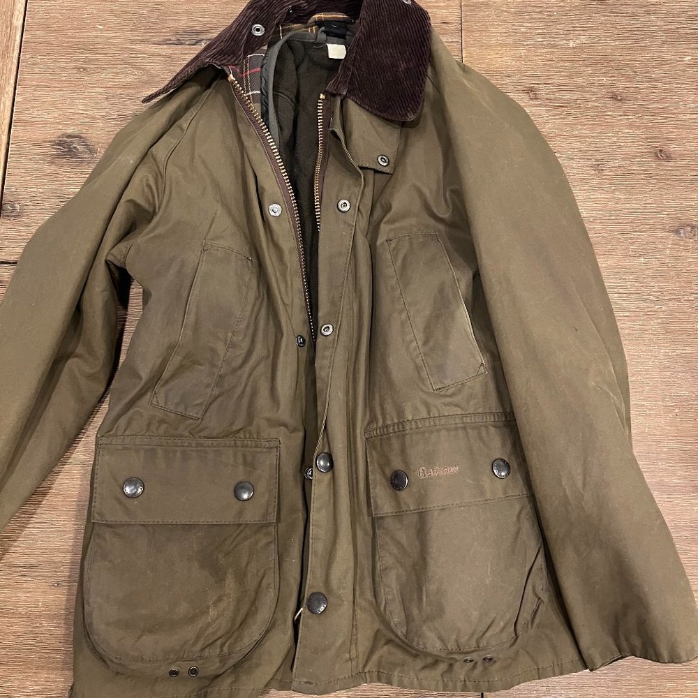 Barbour Wax Jacket & Quilted Liner Vest - Classic Bedale Size 6